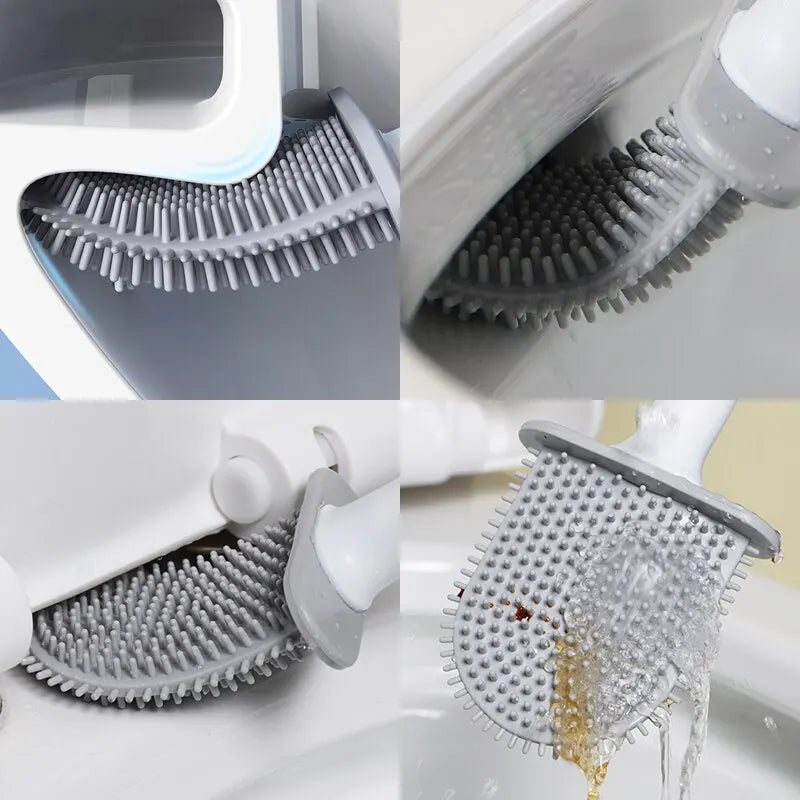 Wall Mounted Toilet Brush Silicone