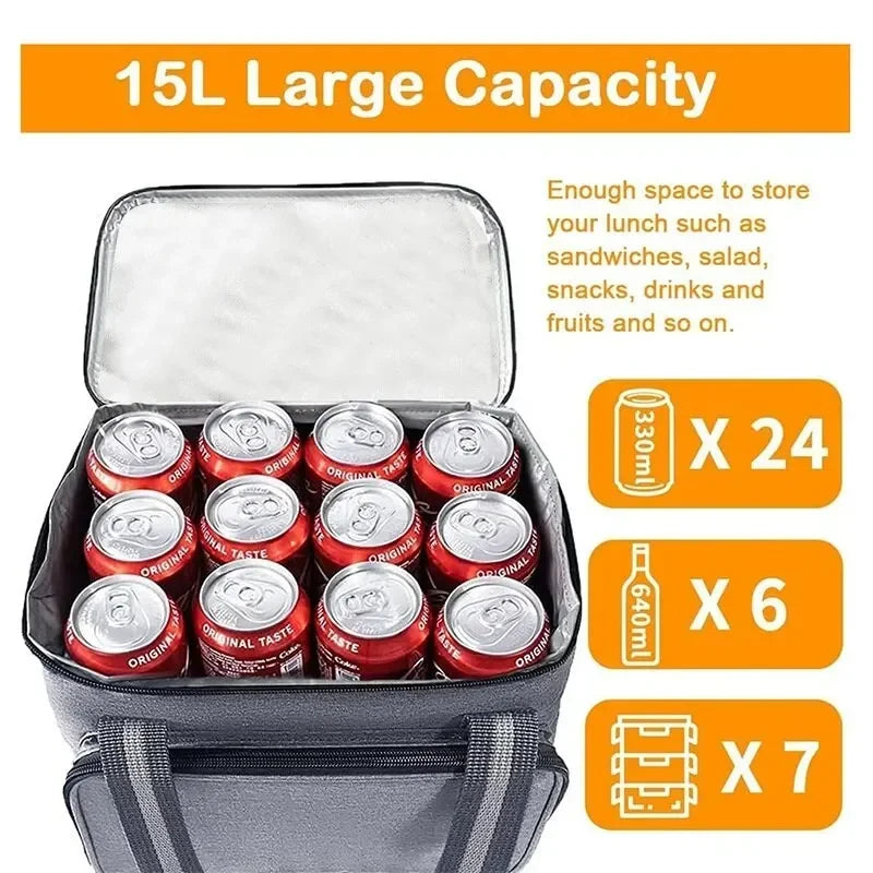 15L Insulated Thermal Cooler Bag