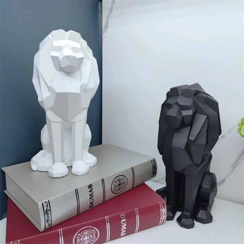 Sculpture Ornament Lion Resin Craft Statue