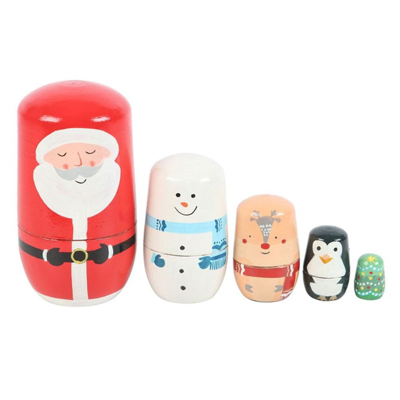 Christmas Russian Nesting Doll Set