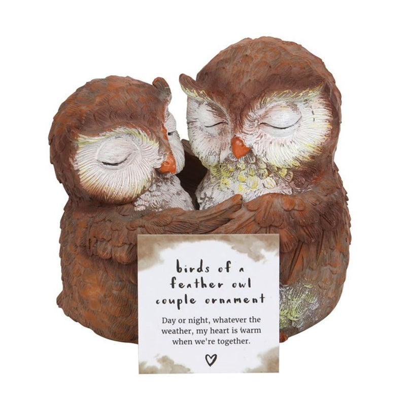 Birds of a Feather Owl Couple Ornament